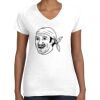 Women's Fine Jersey V-Neck Tee Thumbnail