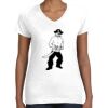 Women's Fine Jersey V-Neck Tee Thumbnail