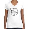 Women's Fine Jersey V-Neck Tee Thumbnail