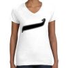 Women's Fine Jersey V-Neck Tee Thumbnail