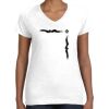 Women's Fine Jersey V-Neck Tee Thumbnail