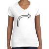 Women's Fine Jersey V-Neck Tee Thumbnail