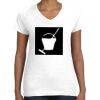 Women's Fine Jersey V-Neck Tee Thumbnail