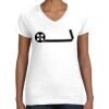 Women's Fine Jersey V-Neck Tee Thumbnail