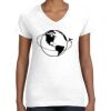 Women's Fine Jersey V-Neck Tee Thumbnail