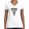 Women's Fine Jersey V-Neck Tee Thumbnail