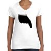 Women's Fine Jersey V-Neck Tee Thumbnail