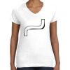 Women's Fine Jersey V-Neck Tee Thumbnail