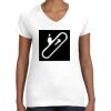 Women's Fine Jersey V-Neck Tee Thumbnail