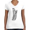 Women's Fine Jersey V-Neck Tee Thumbnail