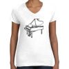 Women's Fine Jersey V-Neck Tee Thumbnail