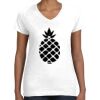 Women's Fine Jersey V-Neck Tee Thumbnail