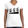 Women's Fine Jersey V-Neck Tee Thumbnail