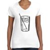 Women's Fine Jersey V-Neck Tee Thumbnail