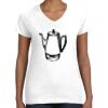 Women's Fine Jersey V-Neck Tee Thumbnail
