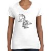 Women's Fine Jersey V-Neck Tee Thumbnail
