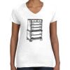 Women's Fine Jersey V-Neck Tee Thumbnail