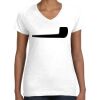 Women's Fine Jersey V-Neck Tee Thumbnail