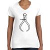 Women's Fine Jersey V-Neck Tee Thumbnail
