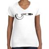 Women's Fine Jersey V-Neck Tee Thumbnail