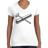 Women's Fine Jersey V-Neck Tee Thumbnail