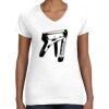 Women's Fine Jersey V-Neck Tee Thumbnail