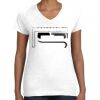 Women's Fine Jersey V-Neck Tee Thumbnail