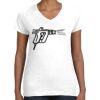 Women's Fine Jersey V-Neck Tee Thumbnail
