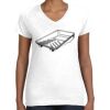 Women's Fine Jersey V-Neck Tee Thumbnail