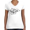 Women's Fine Jersey V-Neck Tee Thumbnail