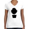 Women's Fine Jersey V-Neck Tee Thumbnail