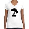 Women's Fine Jersey V-Neck Tee Thumbnail