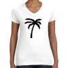 Women's Fine Jersey V-Neck Tee Thumbnail