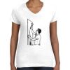 Women's Fine Jersey V-Neck Tee Thumbnail