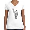 Women's Fine Jersey V-Neck Tee Thumbnail