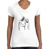 Women's Fine Jersey V-Neck Tee Thumbnail