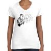 Women's Fine Jersey V-Neck Tee Thumbnail