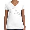 Women's Fine Jersey V-Neck Tee Thumbnail