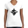 Women's Fine Jersey V-Neck Tee Thumbnail