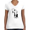 Women's Fine Jersey V-Neck Tee Thumbnail