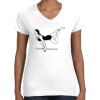 Women's Fine Jersey V-Neck Tee Thumbnail