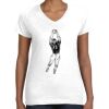 Women's Fine Jersey V-Neck Tee Thumbnail