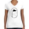 Women's Fine Jersey V-Neck Tee Thumbnail