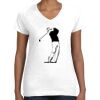Women's Fine Jersey V-Neck Tee Thumbnail