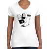 Women's Fine Jersey V-Neck Tee Thumbnail