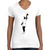 Women's Fine Jersey V-Neck Tee Thumbnail