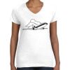 Women's Fine Jersey V-Neck Tee Thumbnail
