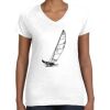 Women's Fine Jersey V-Neck Tee Thumbnail