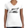 Women's Fine Jersey V-Neck Tee Thumbnail