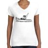 Women's Fine Jersey V-Neck Tee Thumbnail